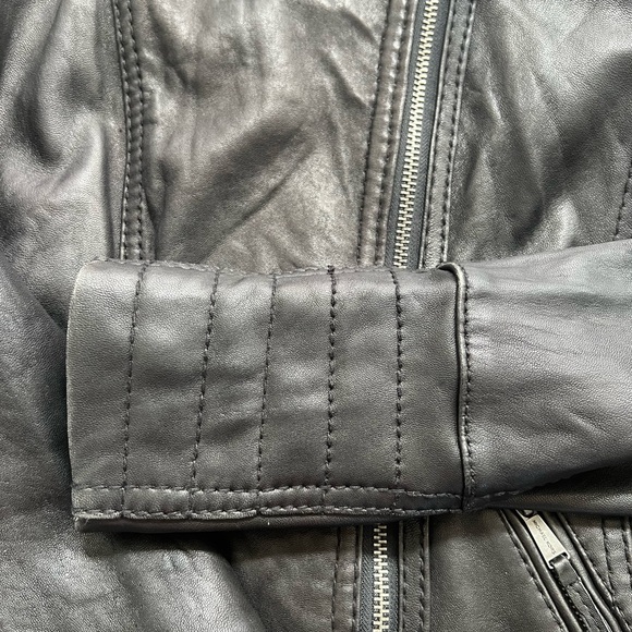 Michael Kors leather Motorcycle jacket in black - Picture 10 of 10